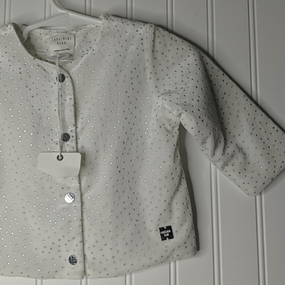 Carrement Beau White Silver Button Jacket - Picture 5 of 6